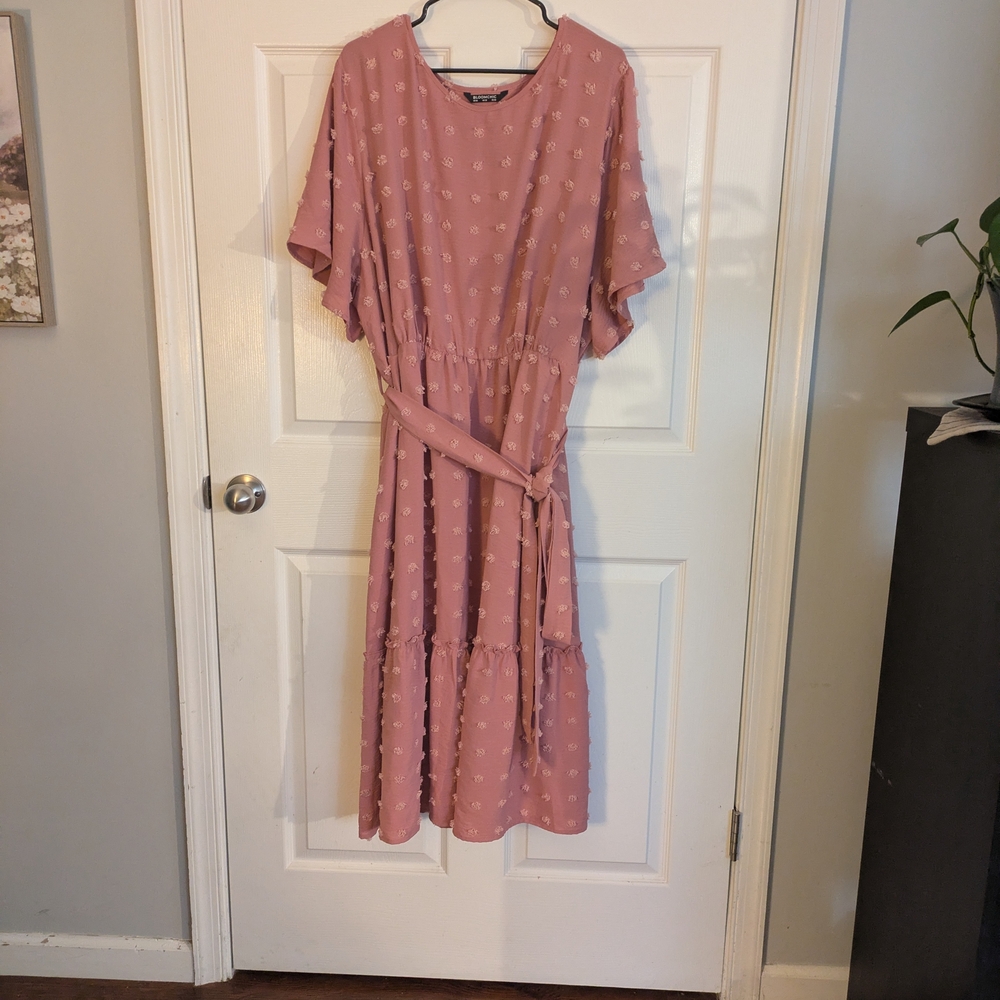 BloomChic Dusty Pink Midi Dress